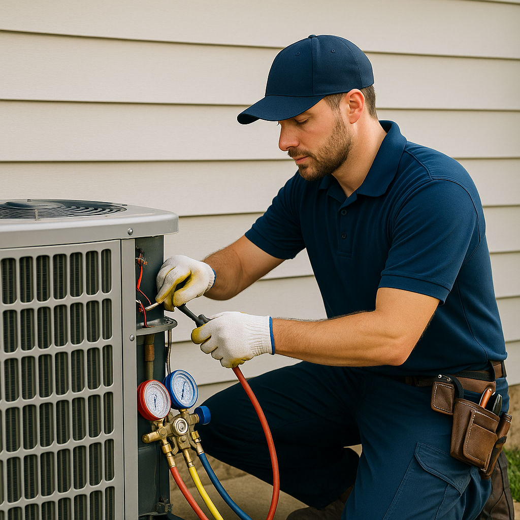 HVAC Service Illustration